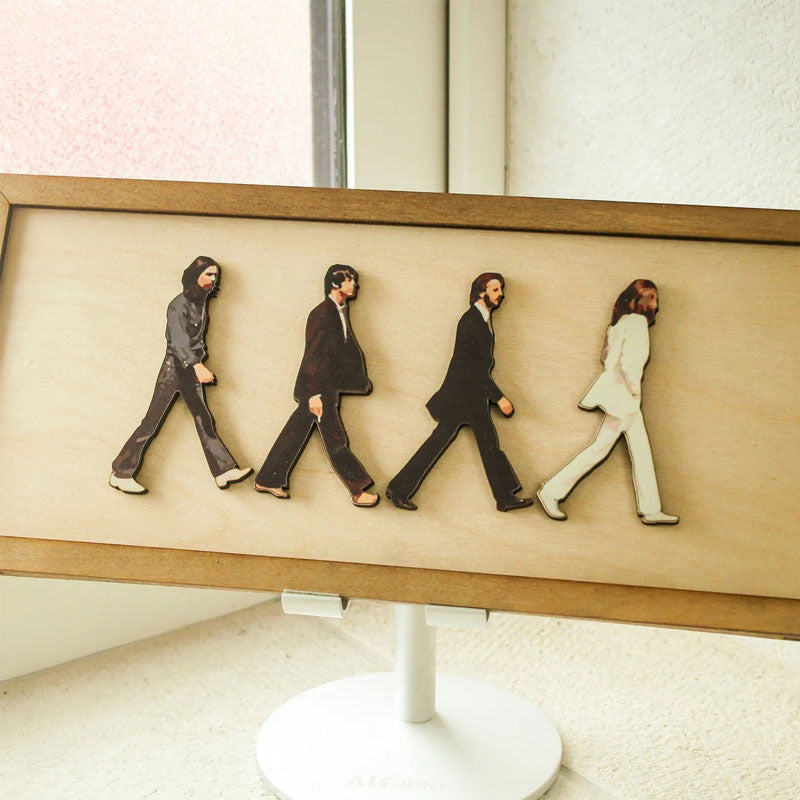 Retrato enmarcado de Abbey Road de The Beatles