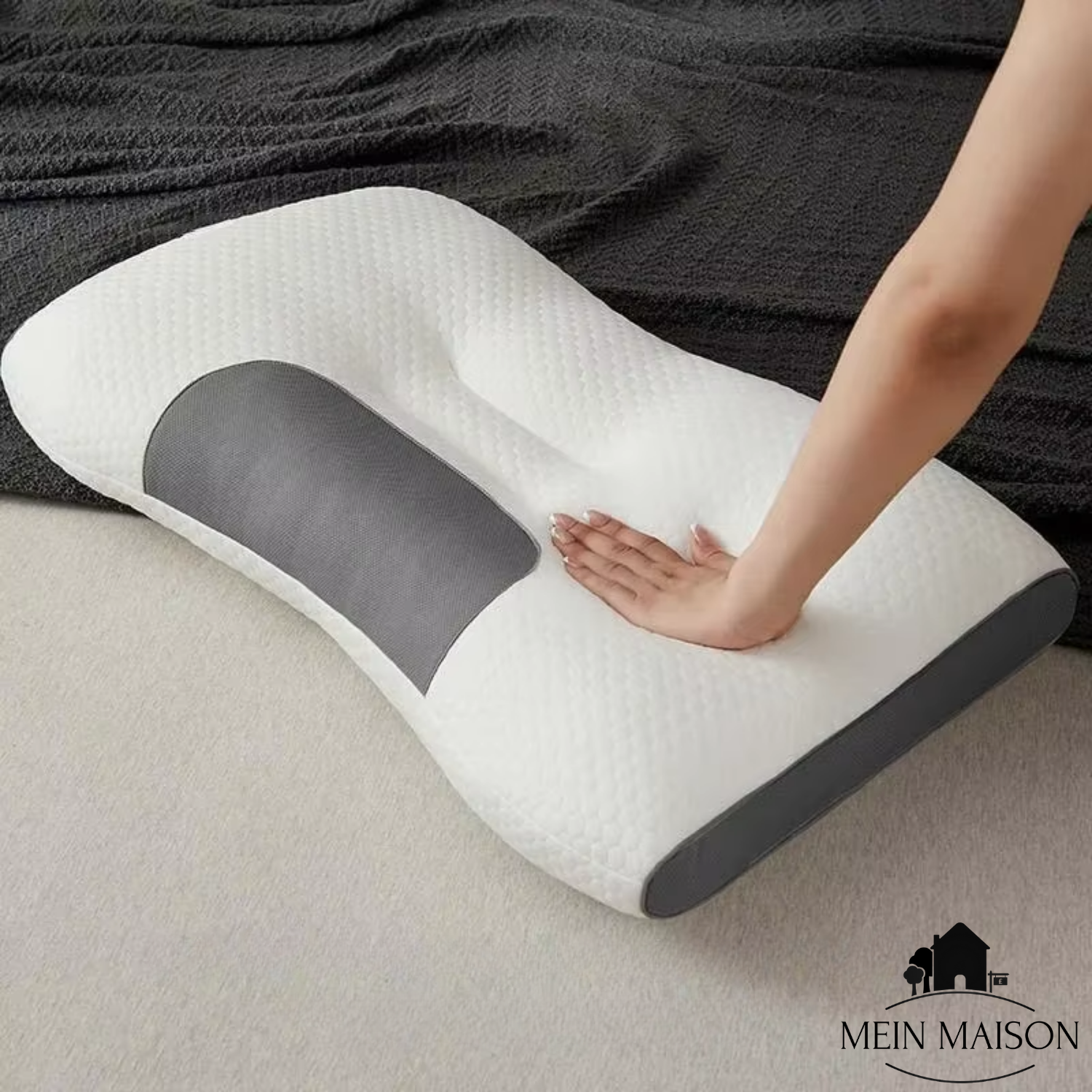 Almohada ortopédica para el cuello OrthoRest | Contorno ergonómico | Espuma viscoelástica | Transpirable
