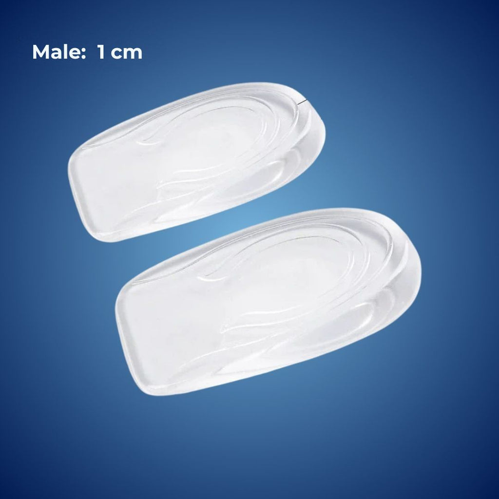 Insertos Elevadores de Talón de Gel de Silicona LiftComfort | Aumento de Altura - Alivio del Dolor para la Fascitis Plantar - Amortiguación de Impactos - Mejor Postura Kalsten