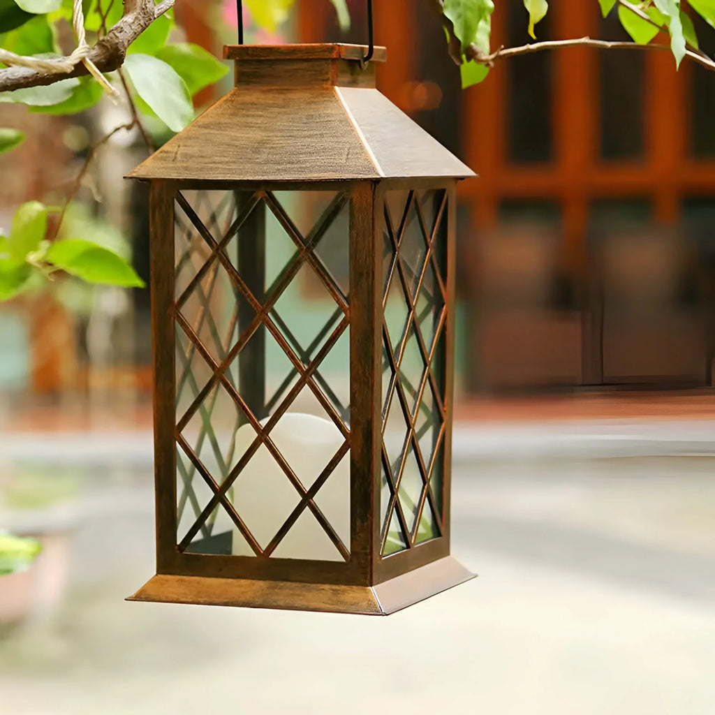 LumiCrest – Luz Solar de Jardín Vintage