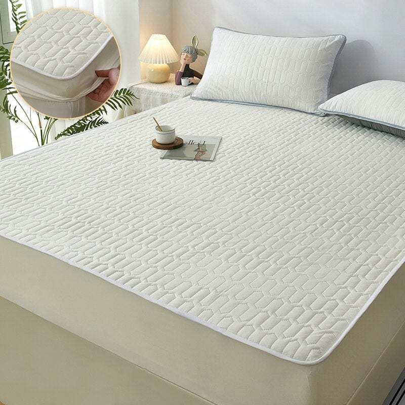AquaSlumber – Protector de colchón de lujo con comodidad impermeable y acolchada