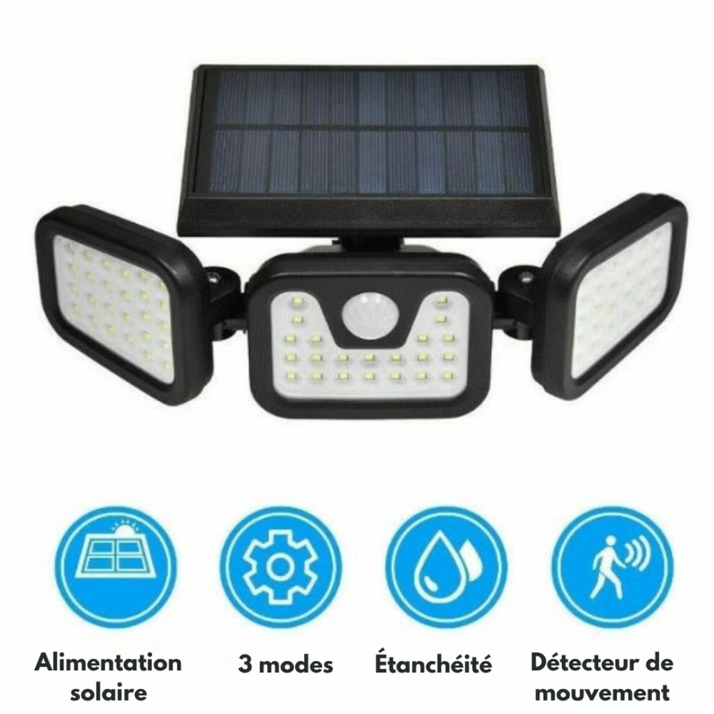 Aplique solar exterior con detector de movimiento
