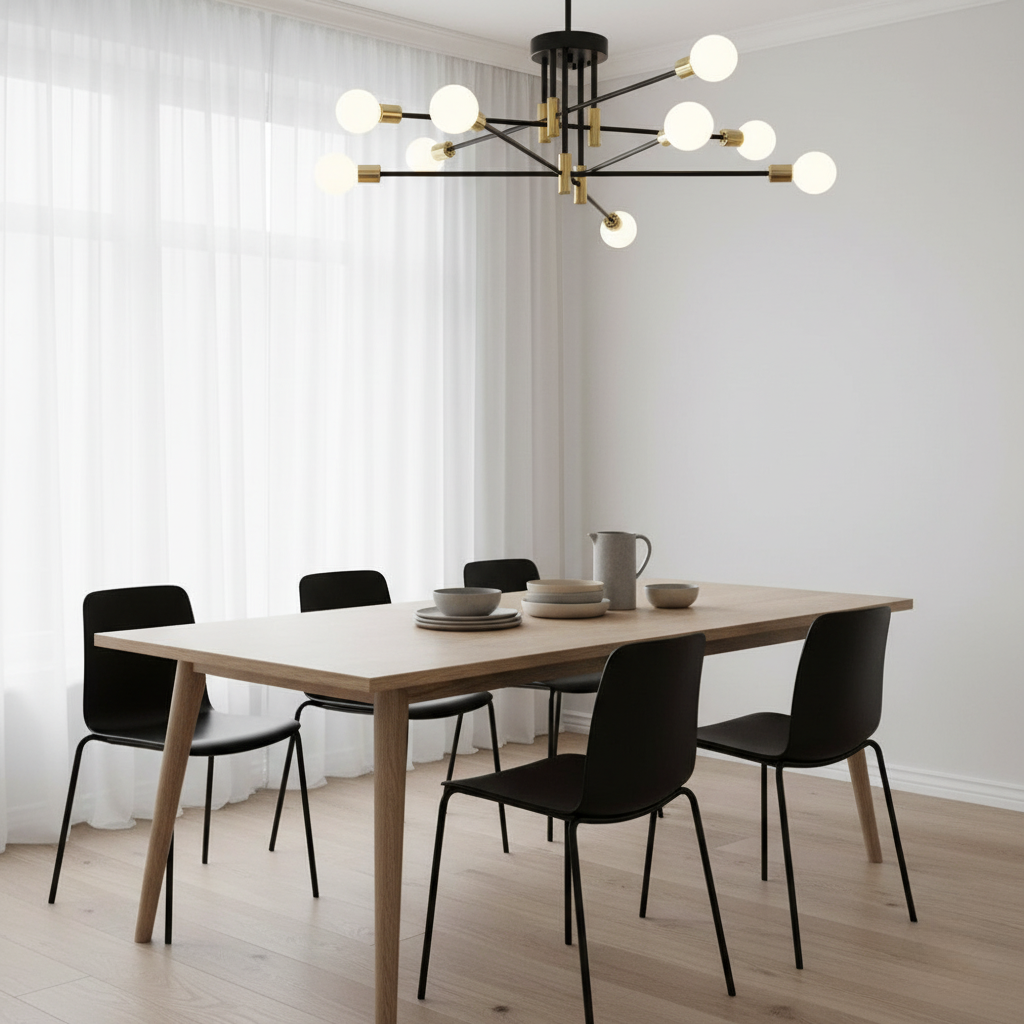 Axon - Luz de Techo Empotrada Moderna con Acabado Bicolor, Opciones de 4/6/8 Lámparas
