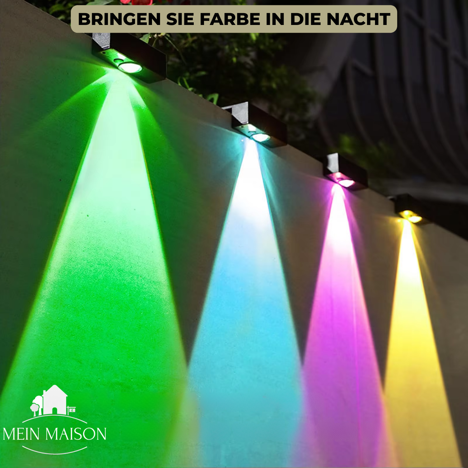 Lámpara de Jardín Solario | LED Solar | Luz Cálida y Colorida | IP65 Impermeable