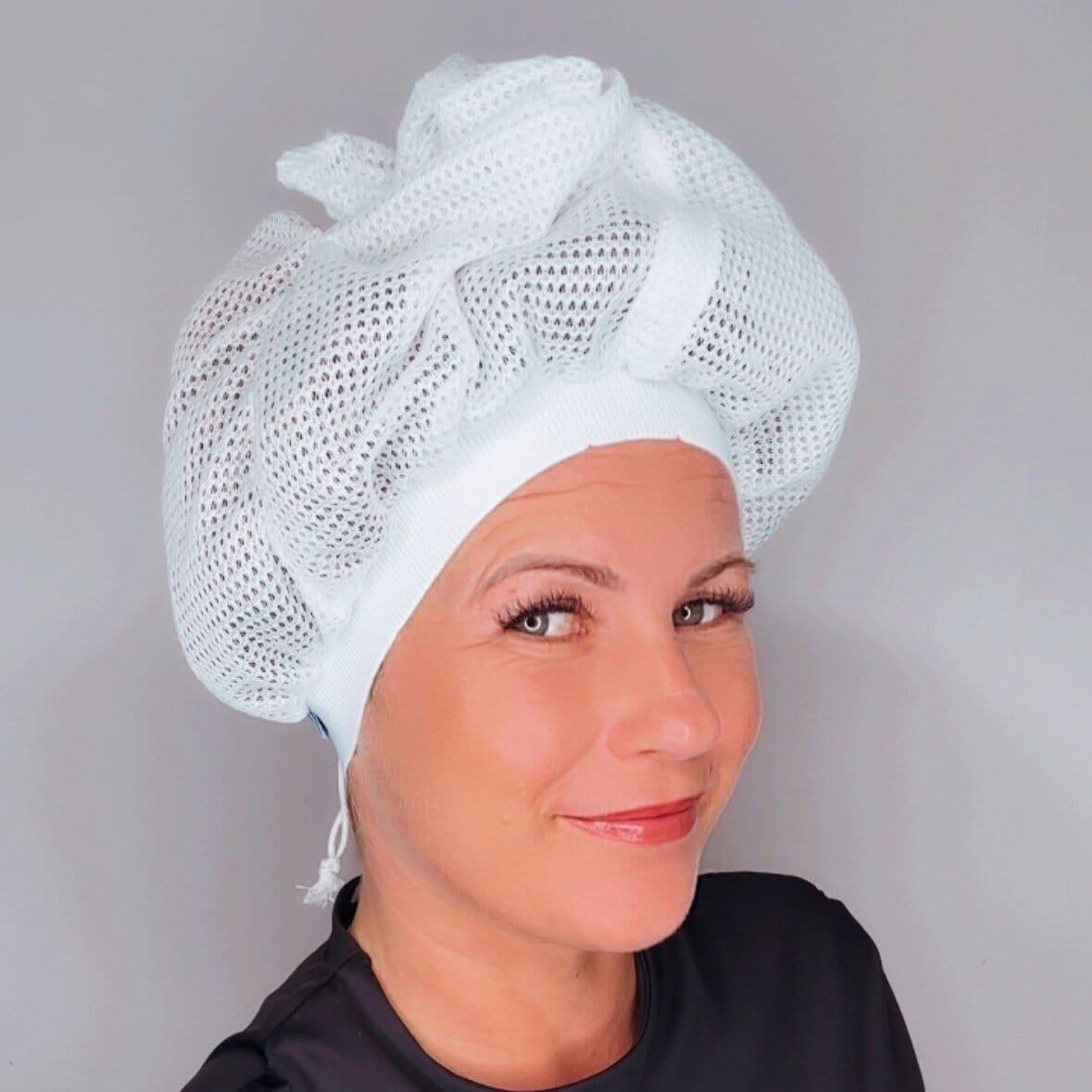Gorro de Plopping de Red para Secar Cabello Rizado