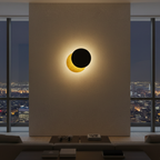 Aurelia Eclipse - Luz de Aplique LED Rotativa de 360° para Efectos Ambientales Elegantes