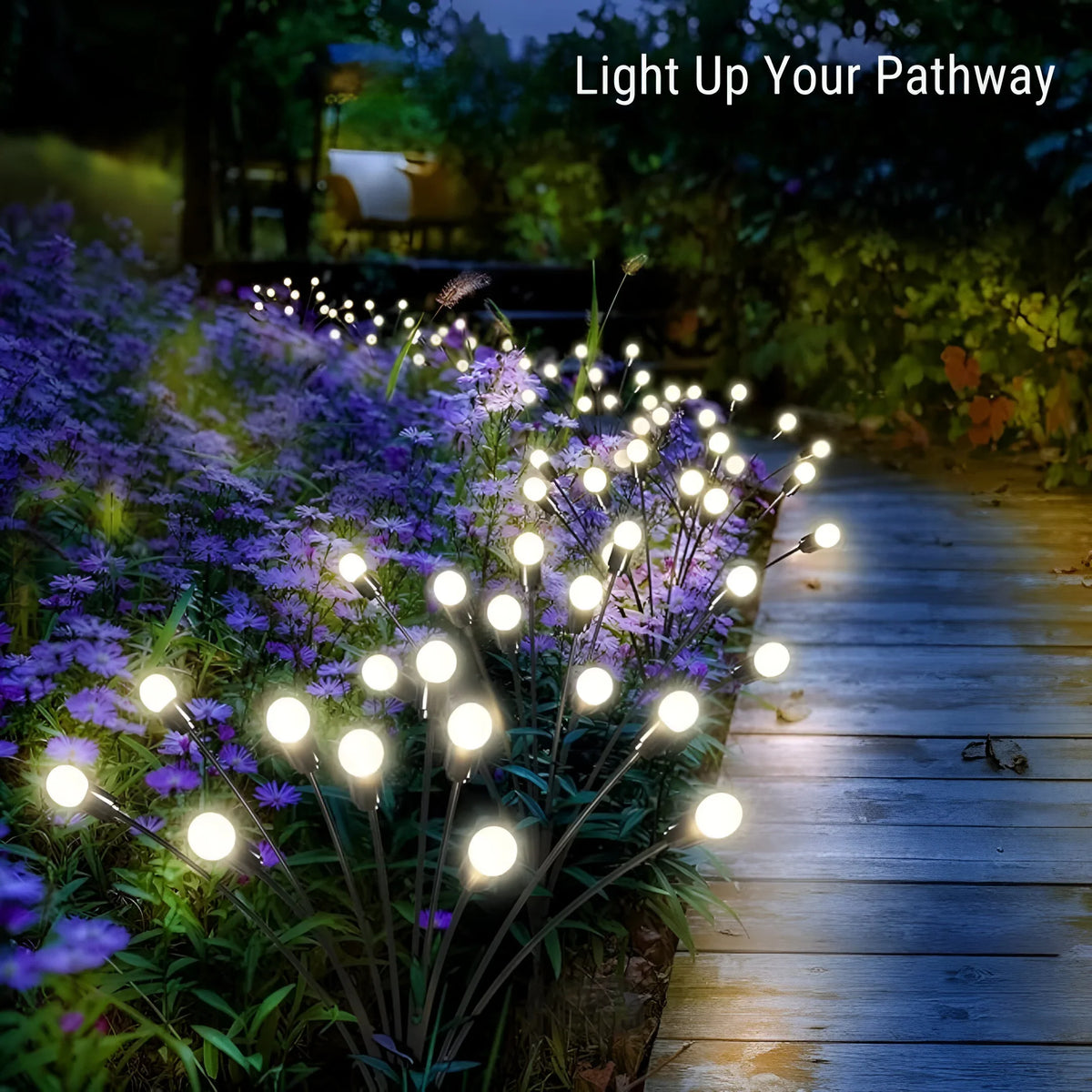 GlowWave – Luces de Jardín Solar oscilantes