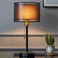 Serenya | Lámpara de mesa moderna con pantalla de tela