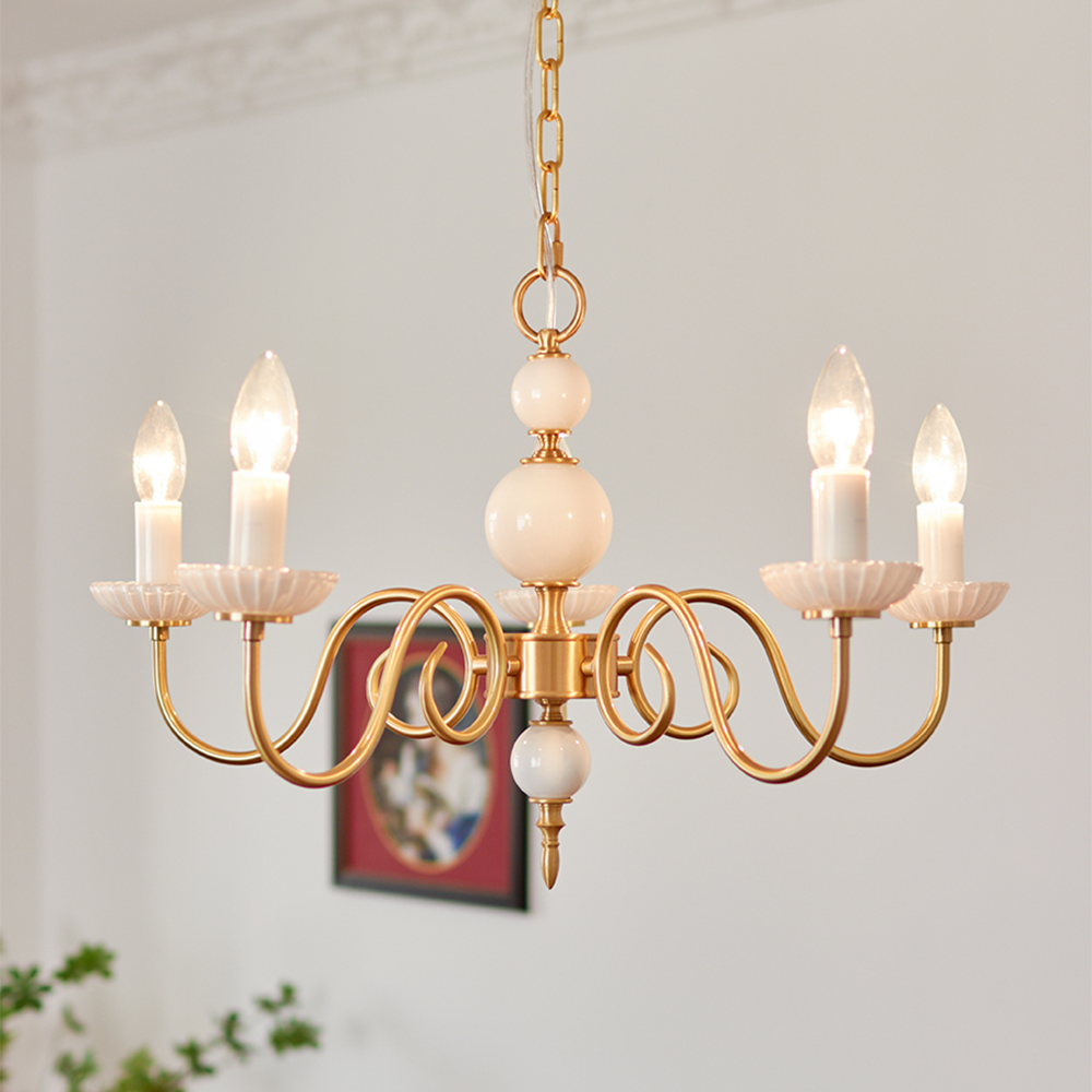 Marivelle | candelabro clásico con brazos dorados