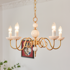 Marivelle | candelabro clásico con brazos dorados