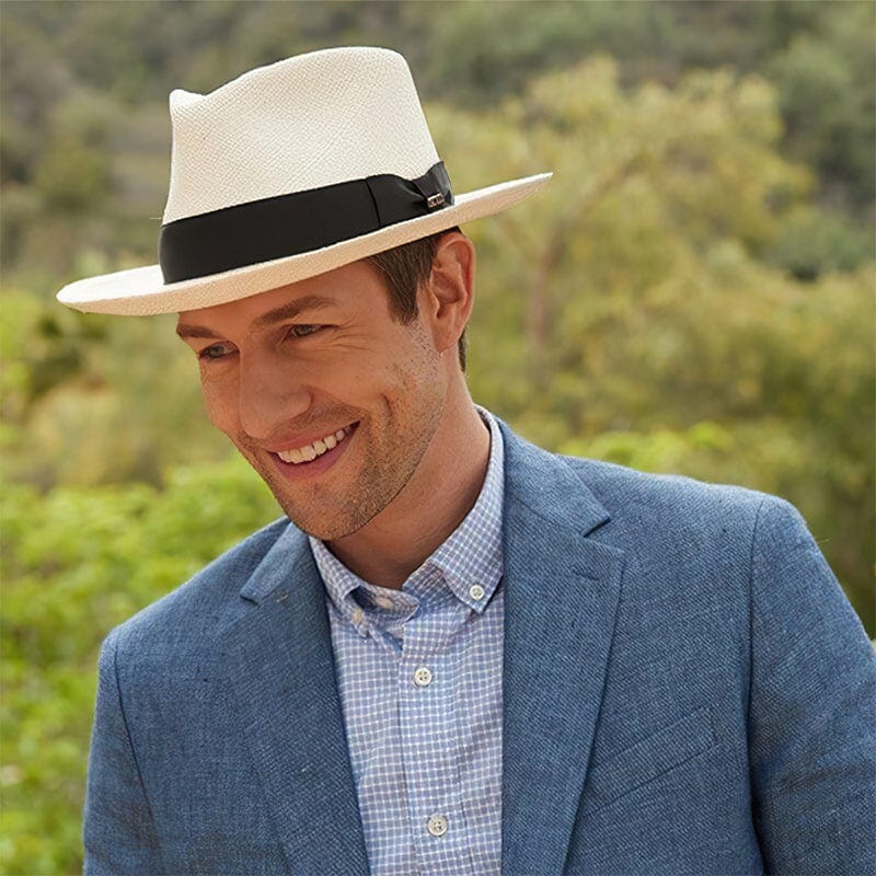 Hugo - Sombrero panamá elegante hecho a mano para estilo y protección solar