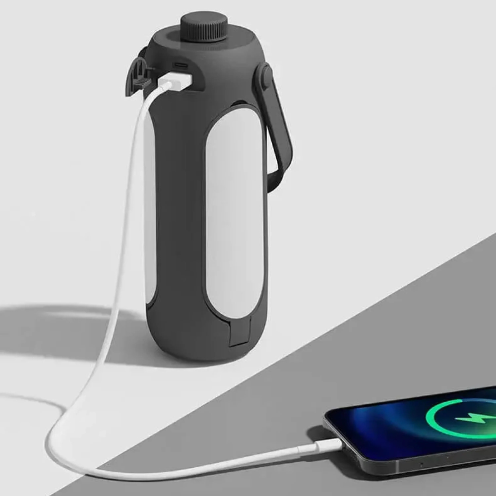 Lámpara Portátil Recargable para Exteriores - Iluminación Cálida de Múltiples Modos