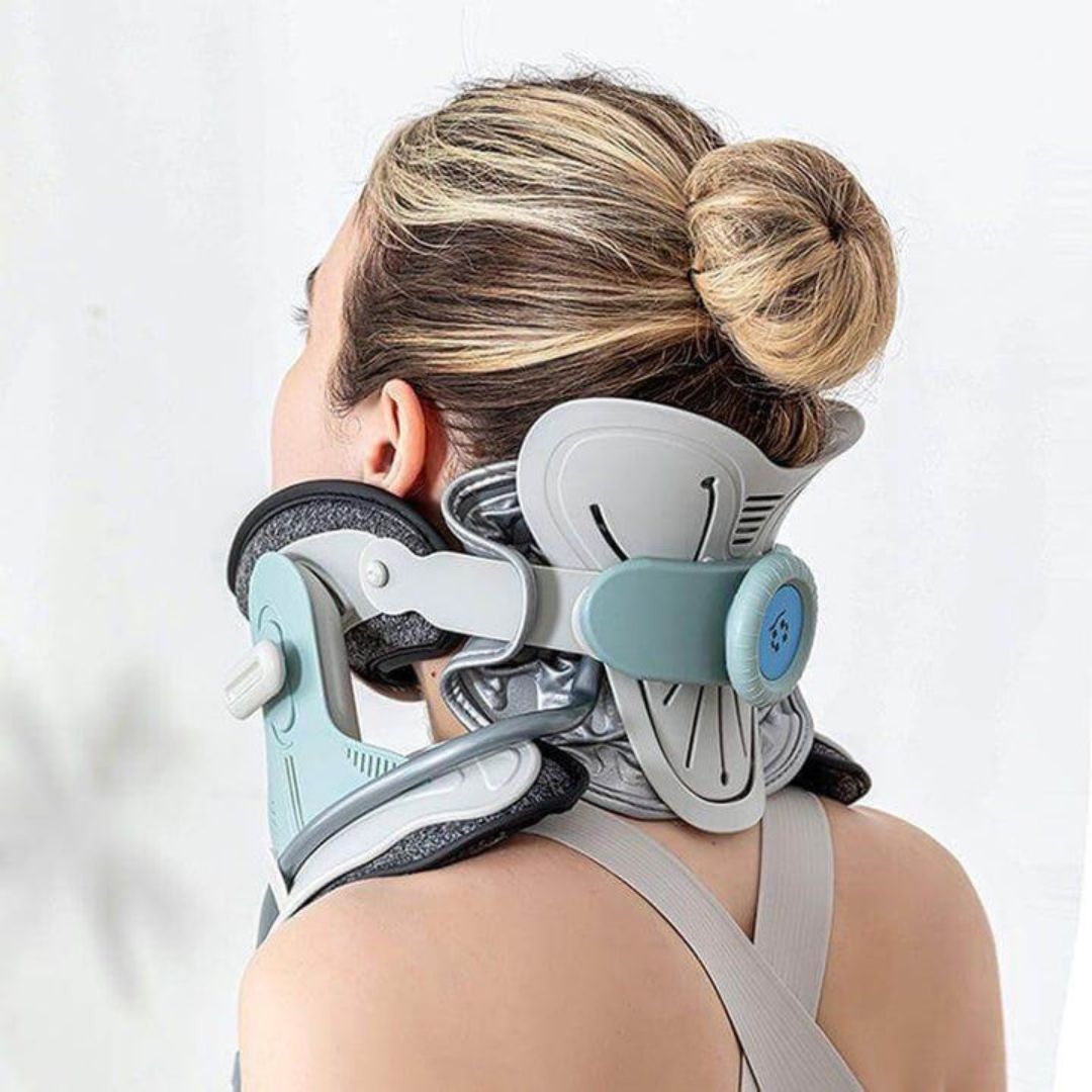 Lisslune | Estirador de Cuello para Alivio del Dolor - Dispositivo de Tracción Cervical Ajustable Ideal para la Tensión y el Incomodidad del Cuello