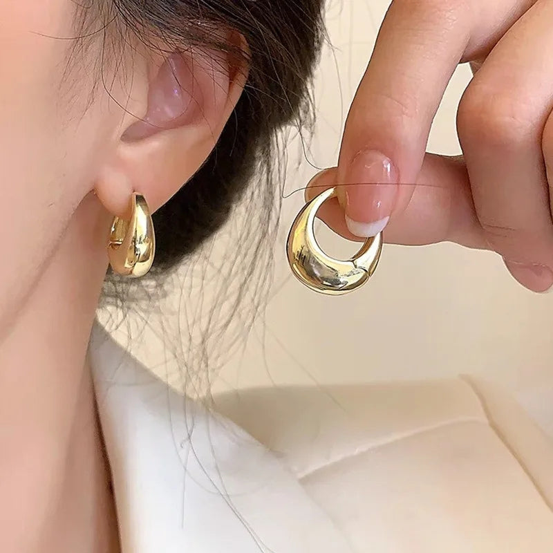 Lina - Pendientes con Diseño Colgante y de Aro