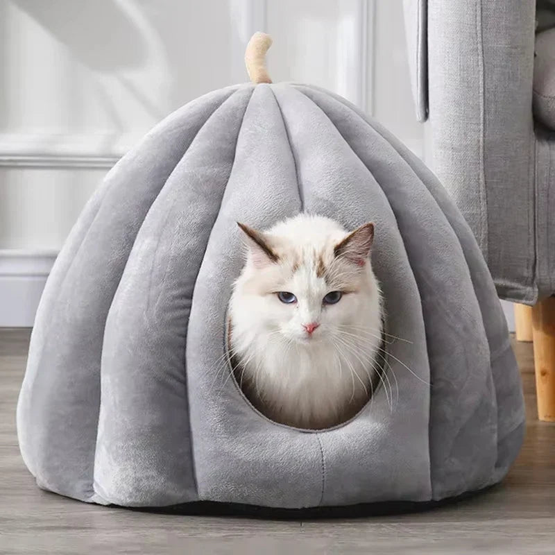 CozyPaw – Casa para Gatos con Inspiración en Calabaza
