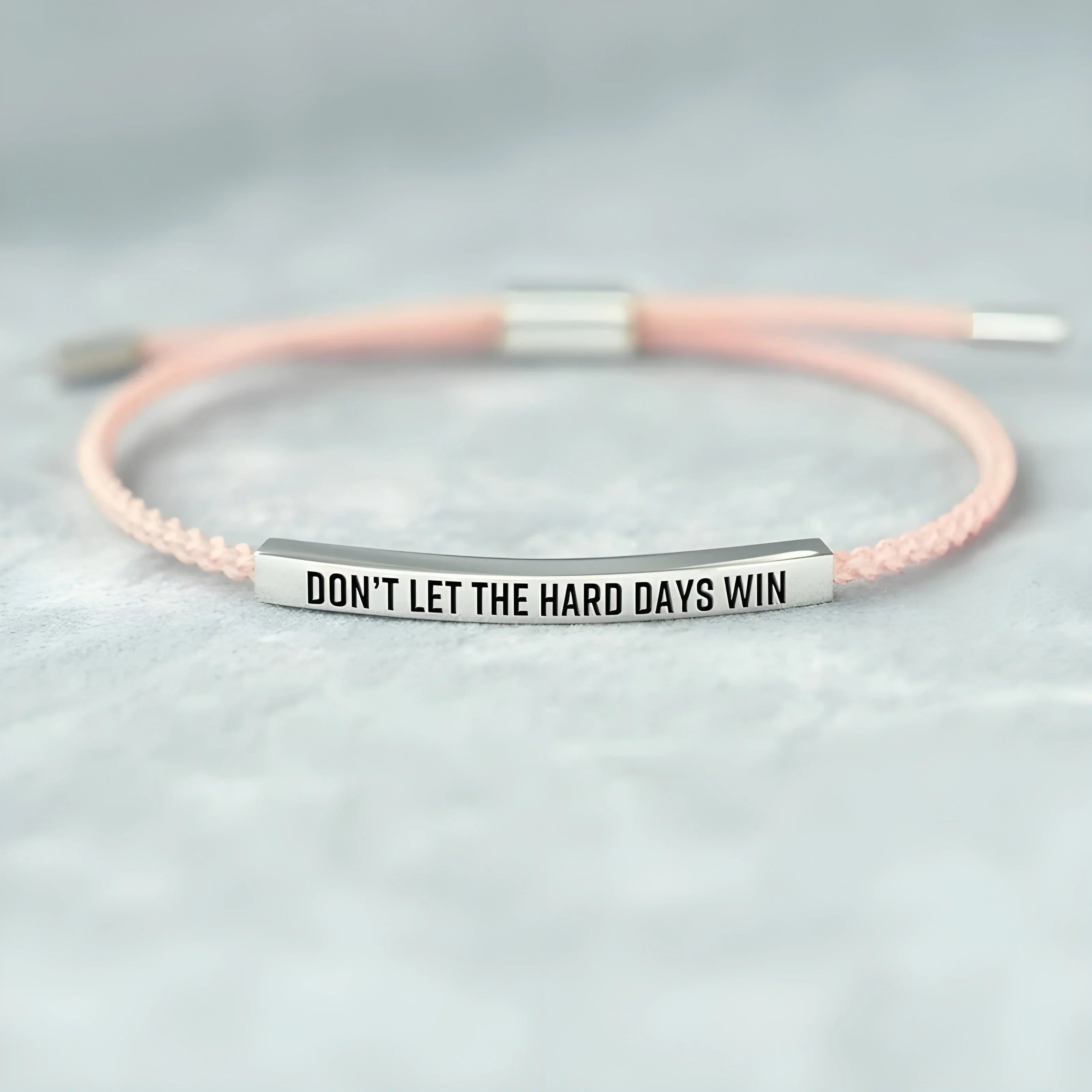 Pulsera de motivación de cuerda trenzada