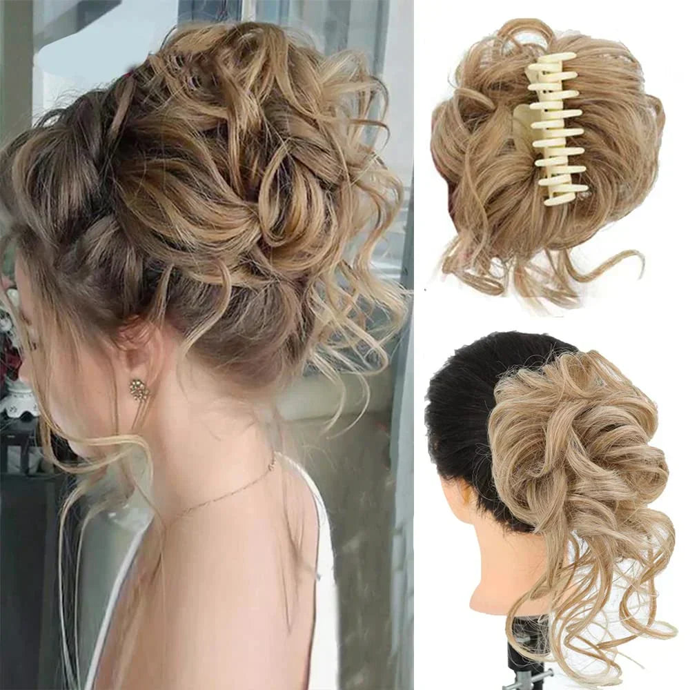 CurlyBun: Clip para Recogido de Cabello Rizado al Instante