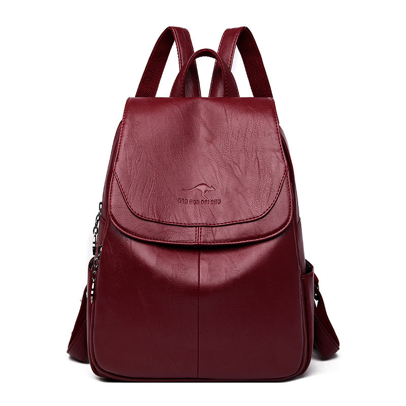 Mochila de cuero para damas