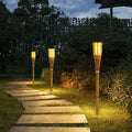 FLAMEGLOW – Luces LED de Bambú Solar para Ambientes Exteriores