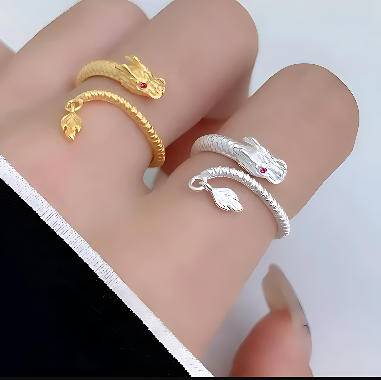 DrachenGlücksring - Desata la gracia de la suerte con este anillo de la suerte | 1+1 GRATIS