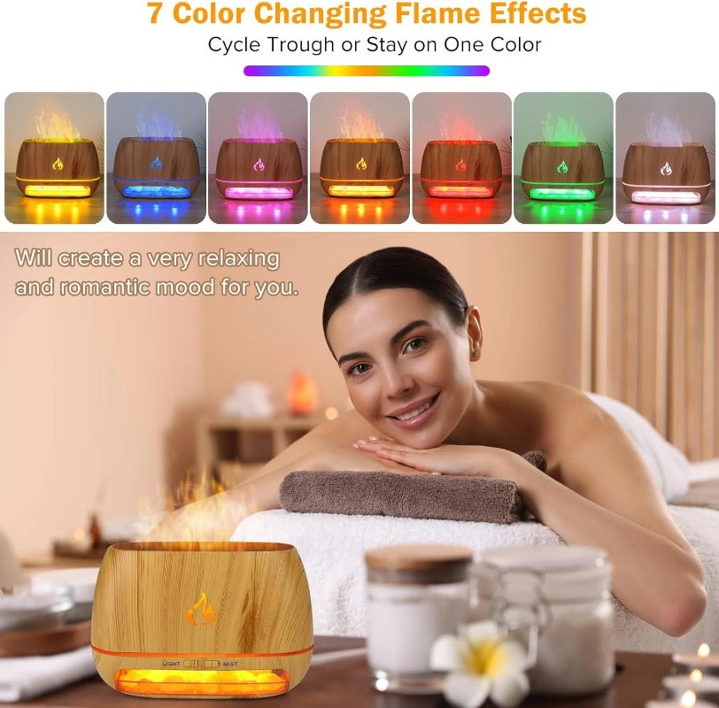 Difusor de Aromas de Sal del Himalaya 3 en 1 Woyuosn