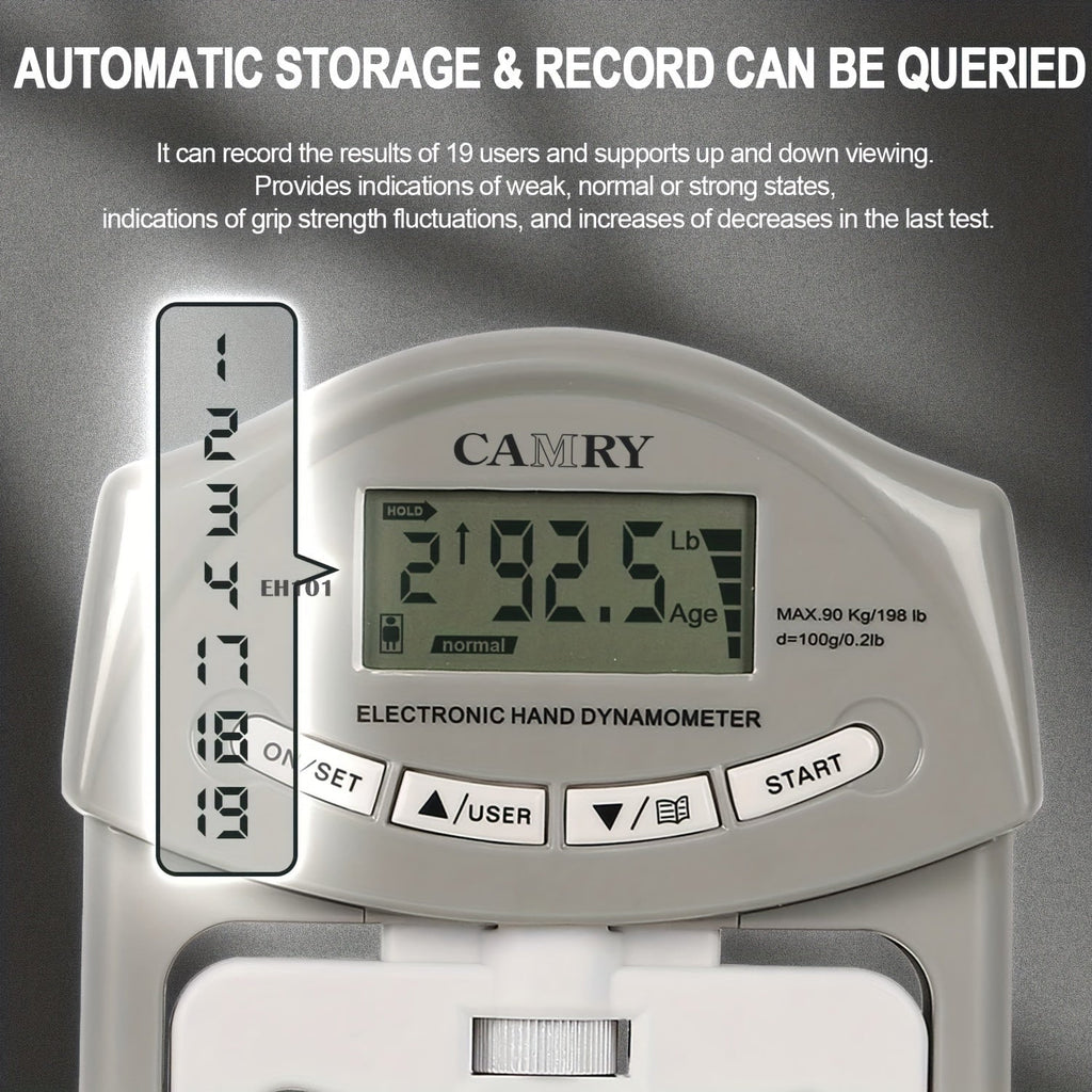 GRIPMETER PRO – Probador Digital de Fuerza de Agarre con Captura Automática