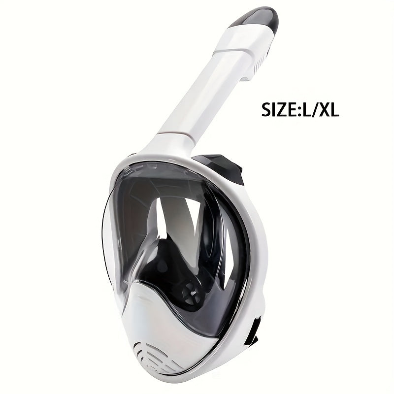 Máscara de Snorkel de Cara Completa – Visión Panorámica de 180° y Montaje para Cámara para una Experiencia Subacuática Perfecta