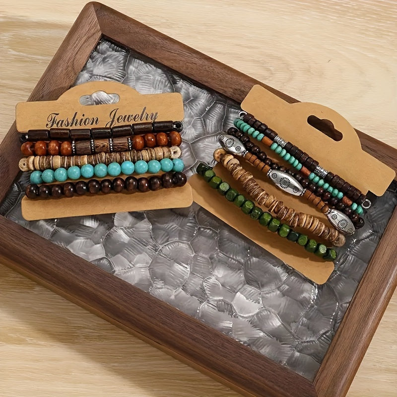 Juego de pulseras naturales – Para un aspecto elegante