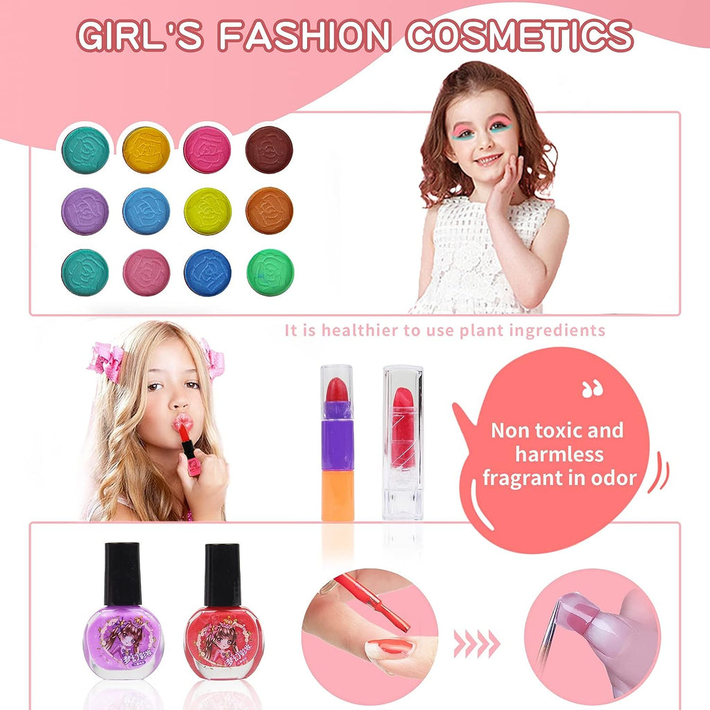 Juego de Maquillaje Lavable para Niños - Seguro y Divertido