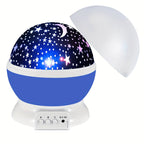 Proyector de cielo estrellado 360° con 12 modos de color – Luz nocturna LED Galaxy