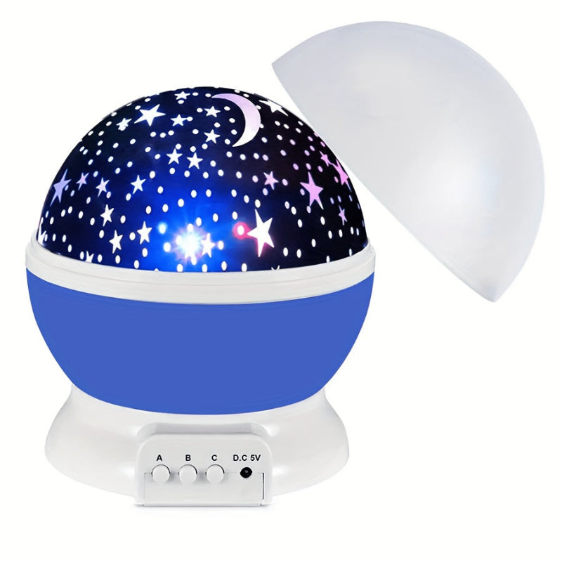Proyector de cielo estrellado 360° con 12 modos de color – Luz nocturna LED Galaxy