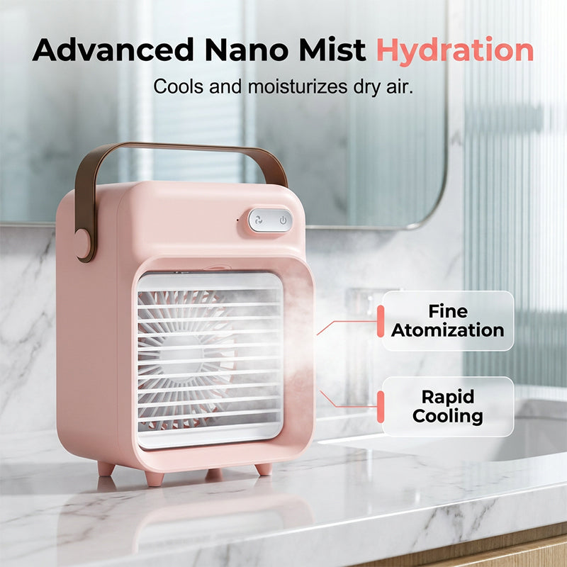 AeroMist — Ventilador de Nano-Niebla Portátil | 50% DESCUENTO
