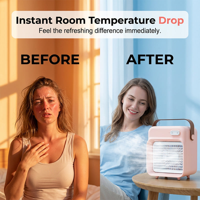 AeroMist — Ventilador de Nano-Niebla Portátil | 50% DESCUENTO