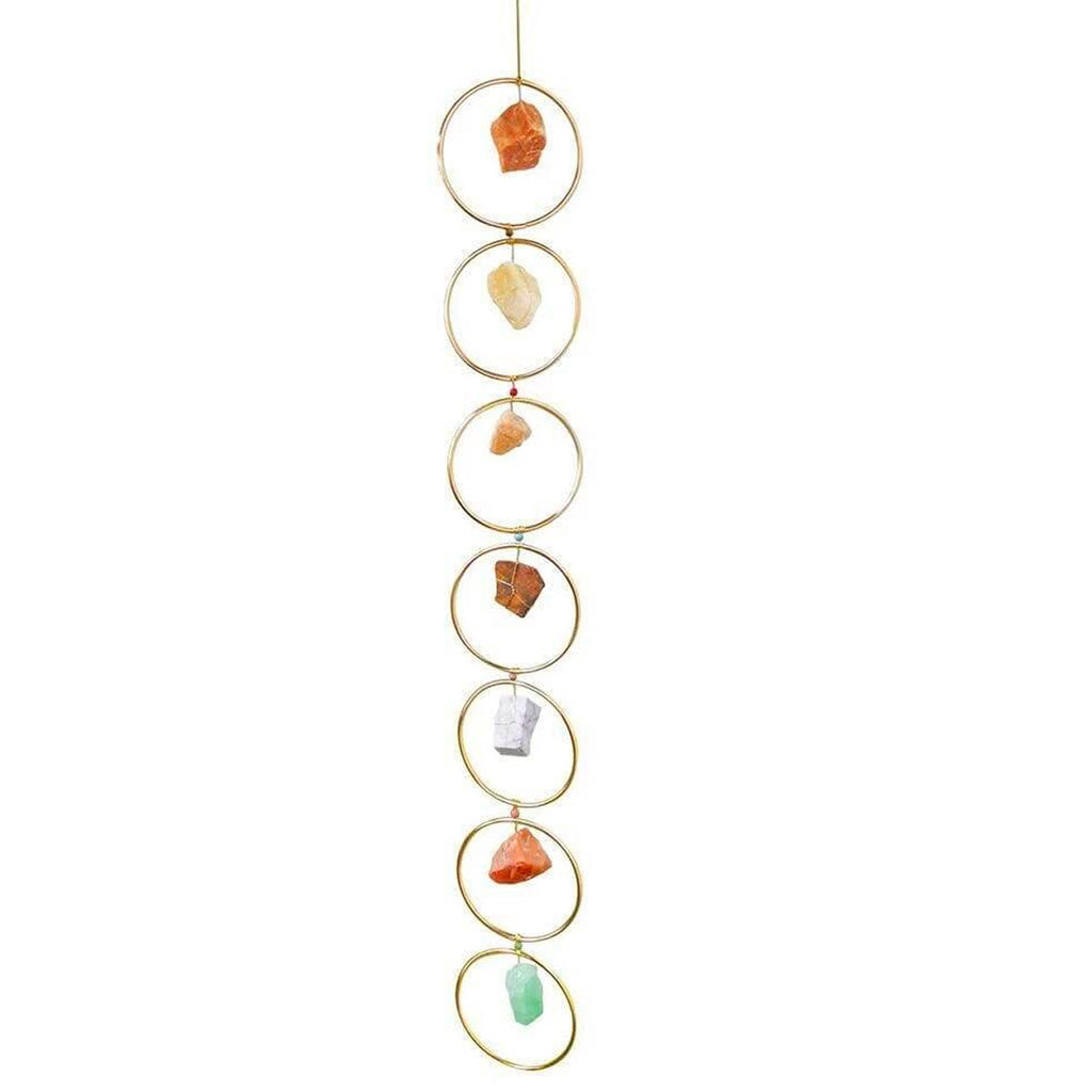 Decoración de pared de 7 Chakras de piedras preciosas