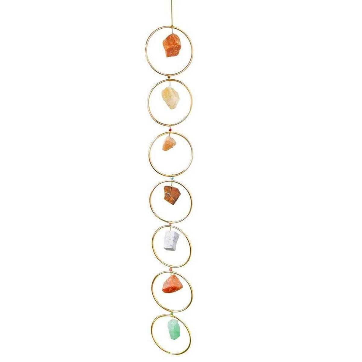 Decoración de pared de 7 Chakras de piedras preciosas