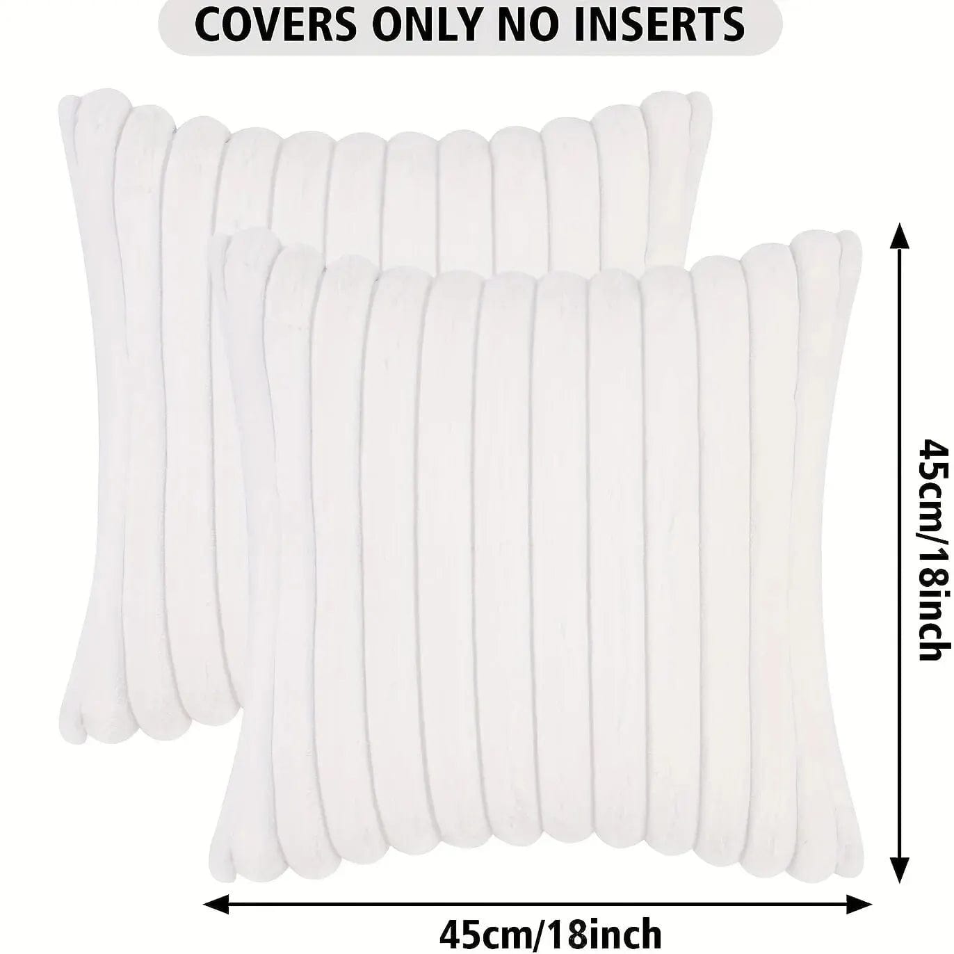 Funda de almohada a rayas de algodón suave