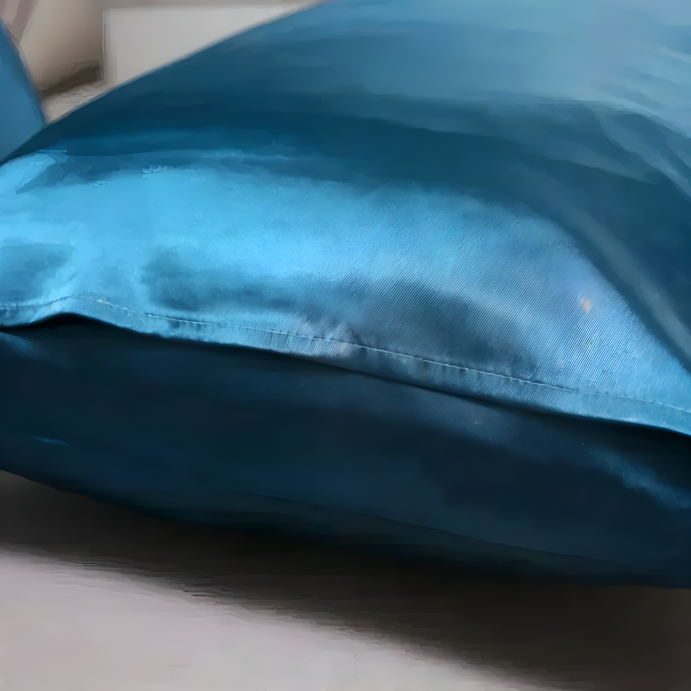 Funda de Almohada de Seda Suave Color Sólido