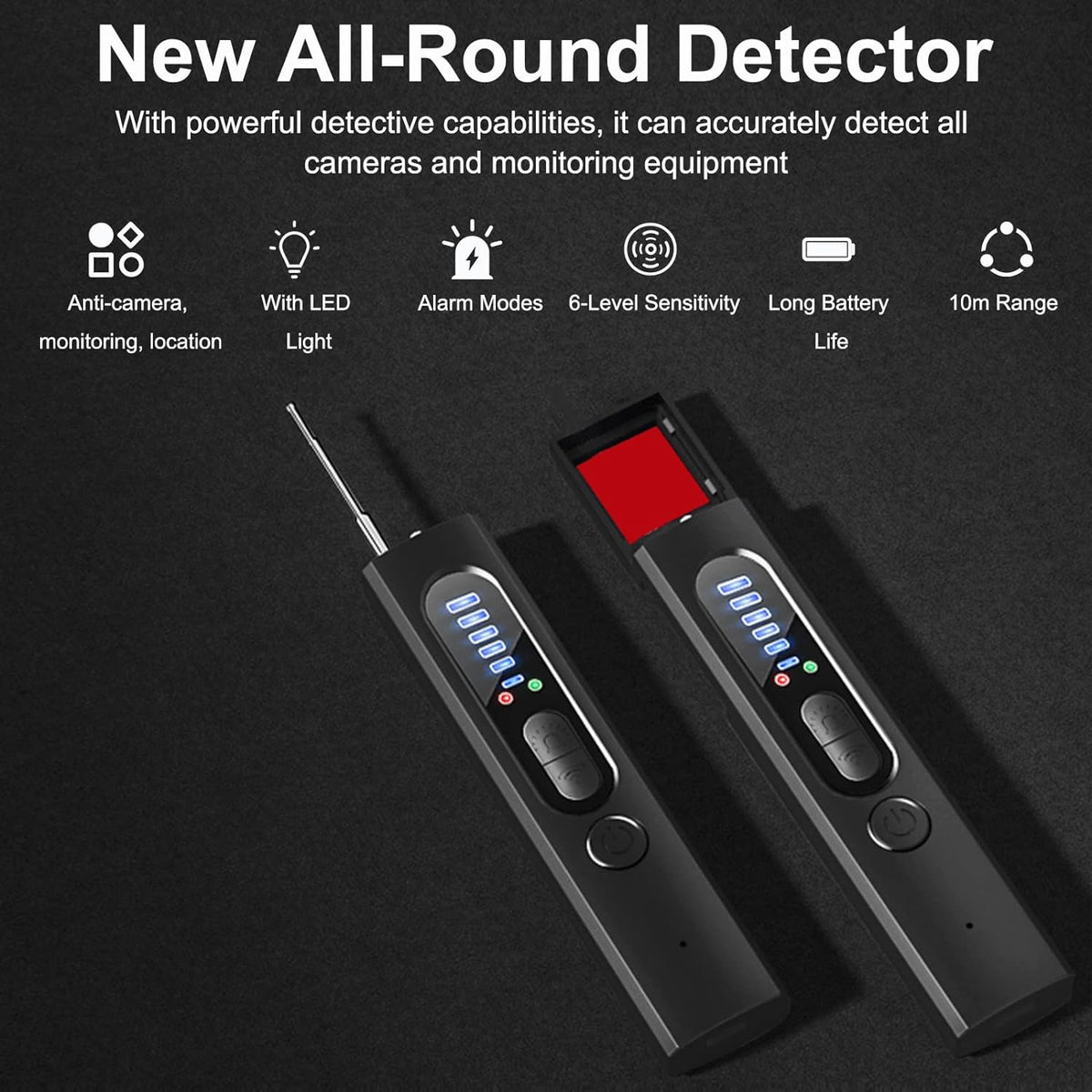 Hidden Camera Detector (Military Grade, with built-in RF and GPS Tracking Detection)