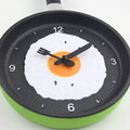Reloj de Pared en Forma de Sartén con Huevo Frito Reloj Silencioso