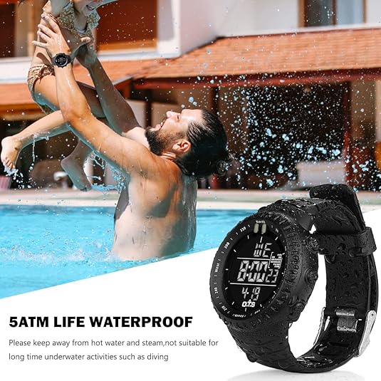 Kalsten | Reloj Deportivo Digital Impermeable para Hombre Henry – A Prueba de Golpes, Táctico y con Retroiluminación LED