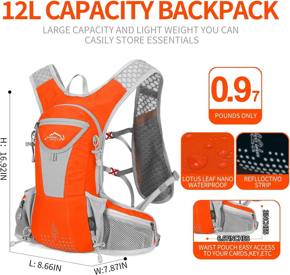 Parcel – Mochila Exterior Ligera e Impermeable | Duradera, Transpirable y Lista para la Aventura
