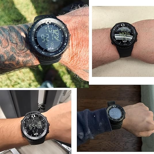 Kalsten | Reloj Deportivo Digital Impermeable para Hombre Henry – A Prueba de Golpes, Táctico y con Retroiluminación LED