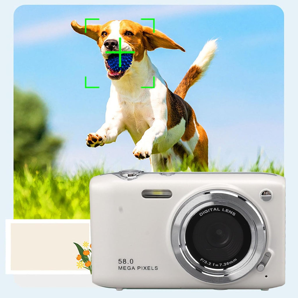 Cámara Digital Compacta 4K con Fotos de 58MP y Zoom 16X – Lumora