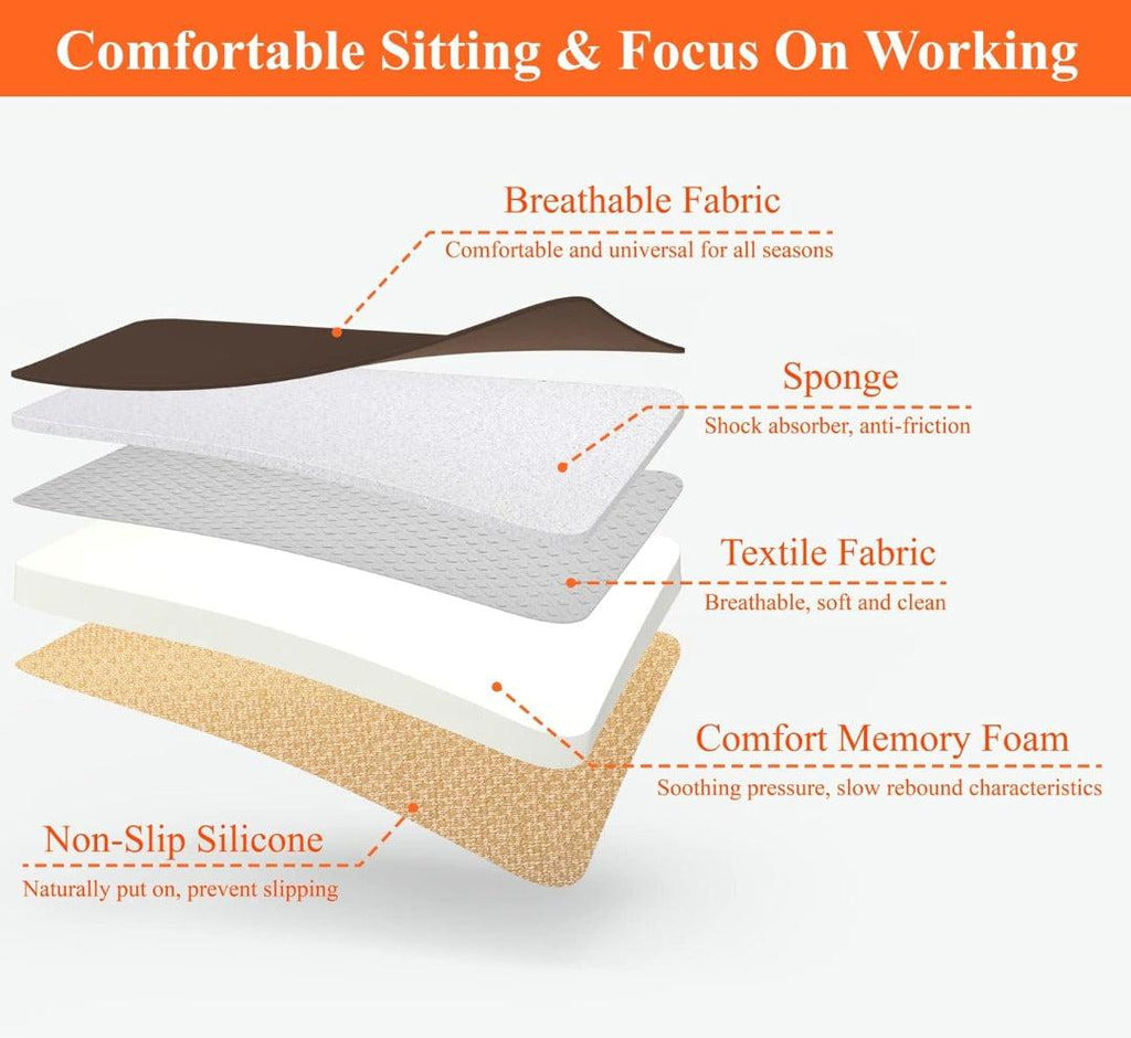 Cojín de Asiento de Coche de Espuma Viscoelástica Comfort Kalsten