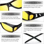 Gafas de Conducción Polarizadas de Visión Nocturna Jeremy – Gafas Antirreflejo para una Conducción Nocturna más Segura