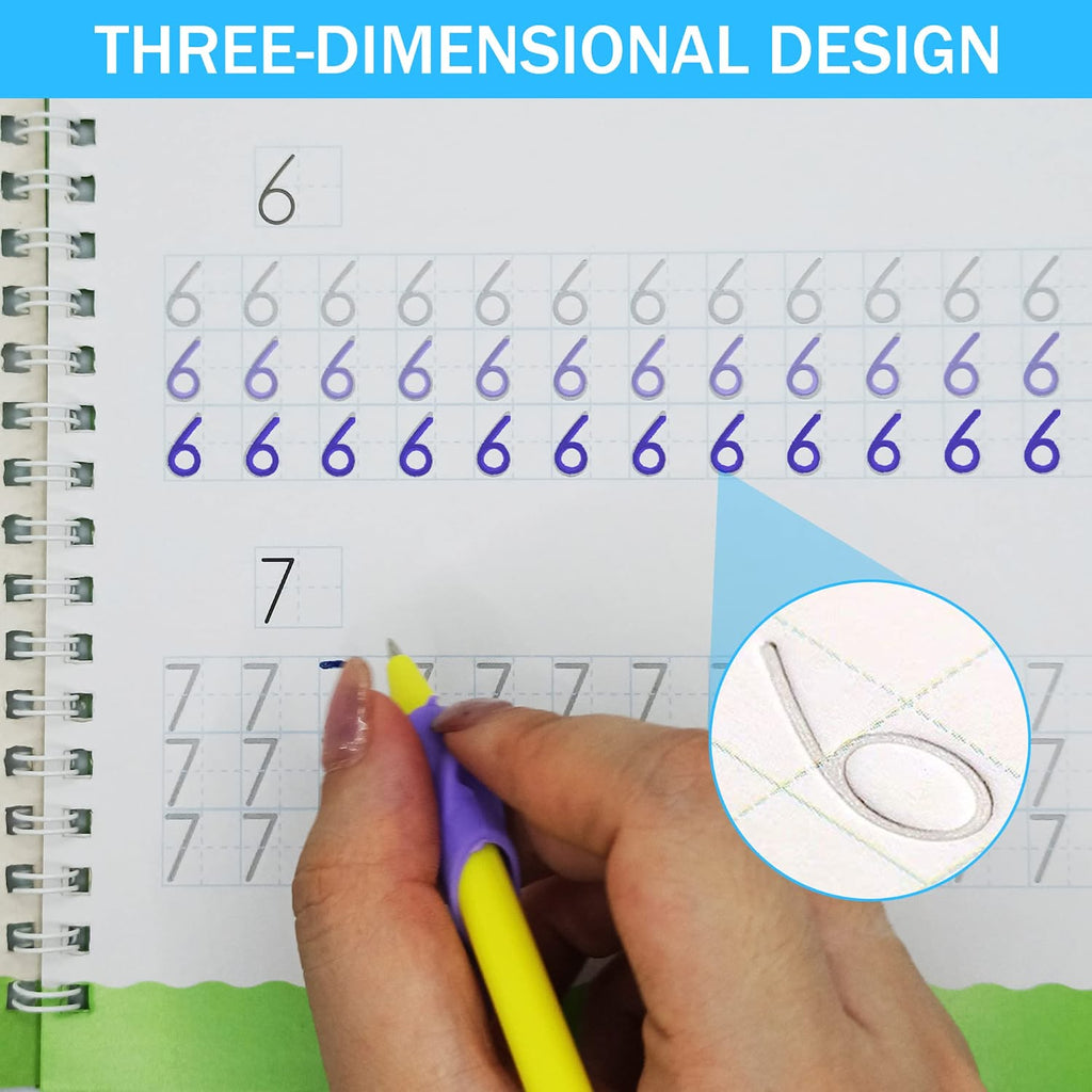 SchreibMeister - Set de 4 (1+3 GRATIS) - La primera introducción a la escritura – Cuaderno de escritura