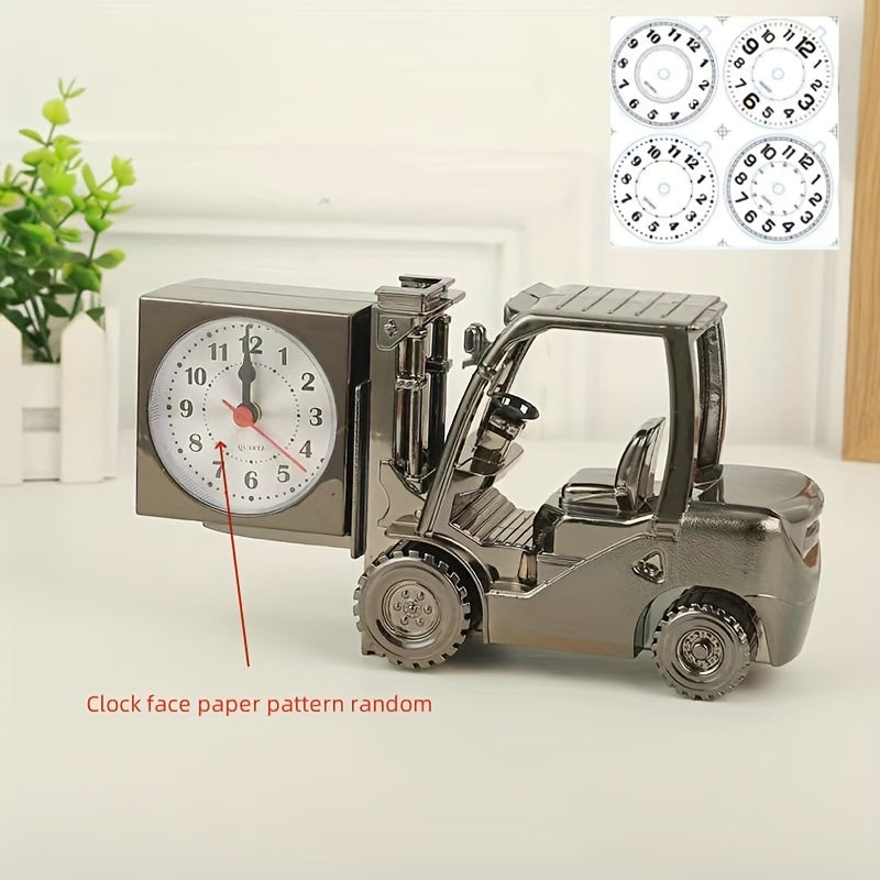 Reloj Despertador Retro Montacargas – Diseño Único y Creativo para Estudiantes y Decoración de Habitaciones