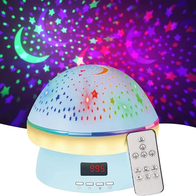 GLOWLIGHT – Proyector de estrellas mágico con 16 colores y función de temporizador