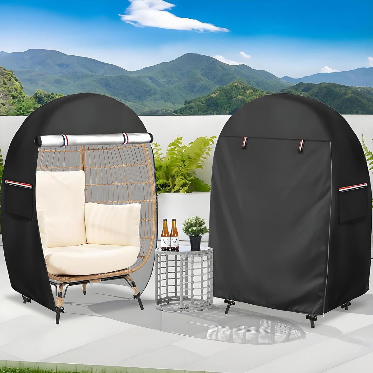Cubierta Impermeable para Silla Huevo con Doble Cremallera – Solara