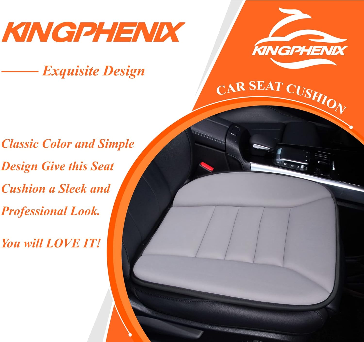Cojín de Asiento de Coche de Espuma Viscoelástica Comfort Kalsten